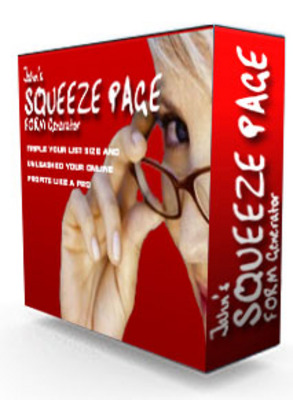 Product picture Jahns Squeeze Page Form Generator ++With MRR++